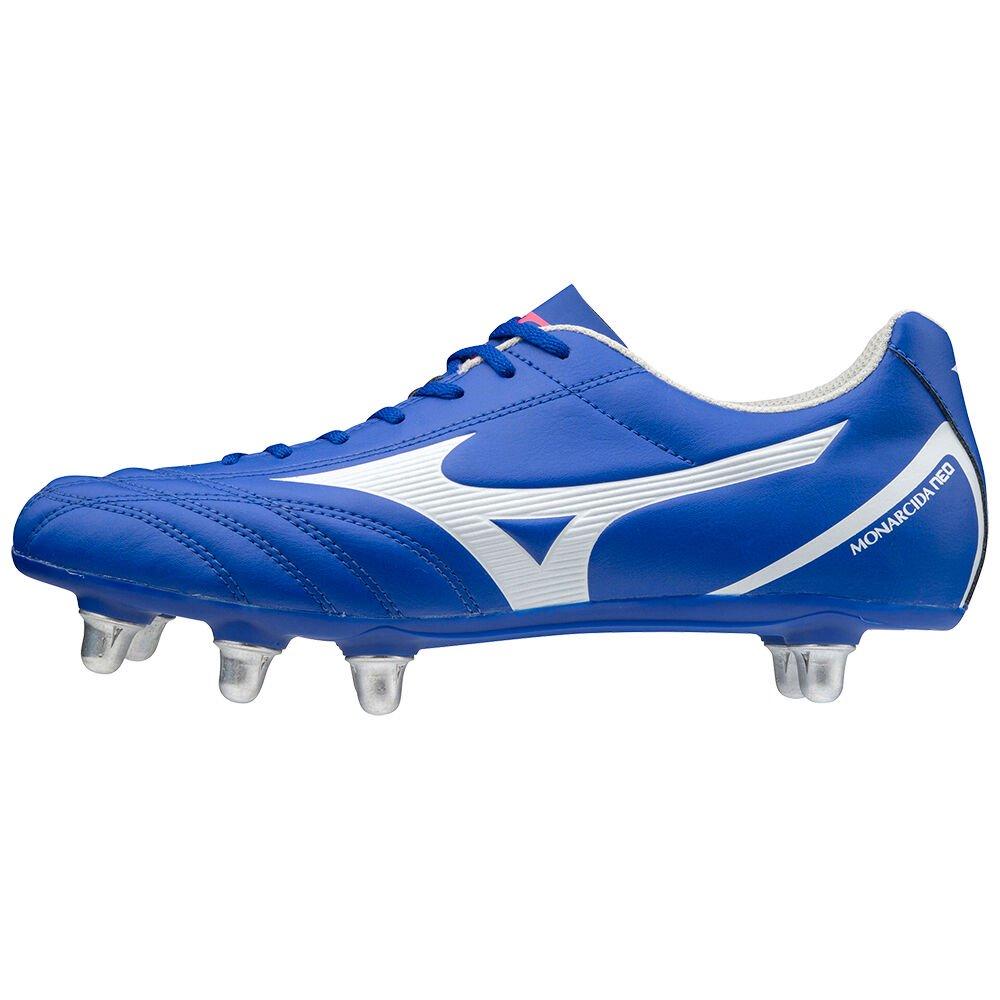 Men's Mizuno Rugby Shoes Blue/White Monarcida Neo Shoes - R1GA207025